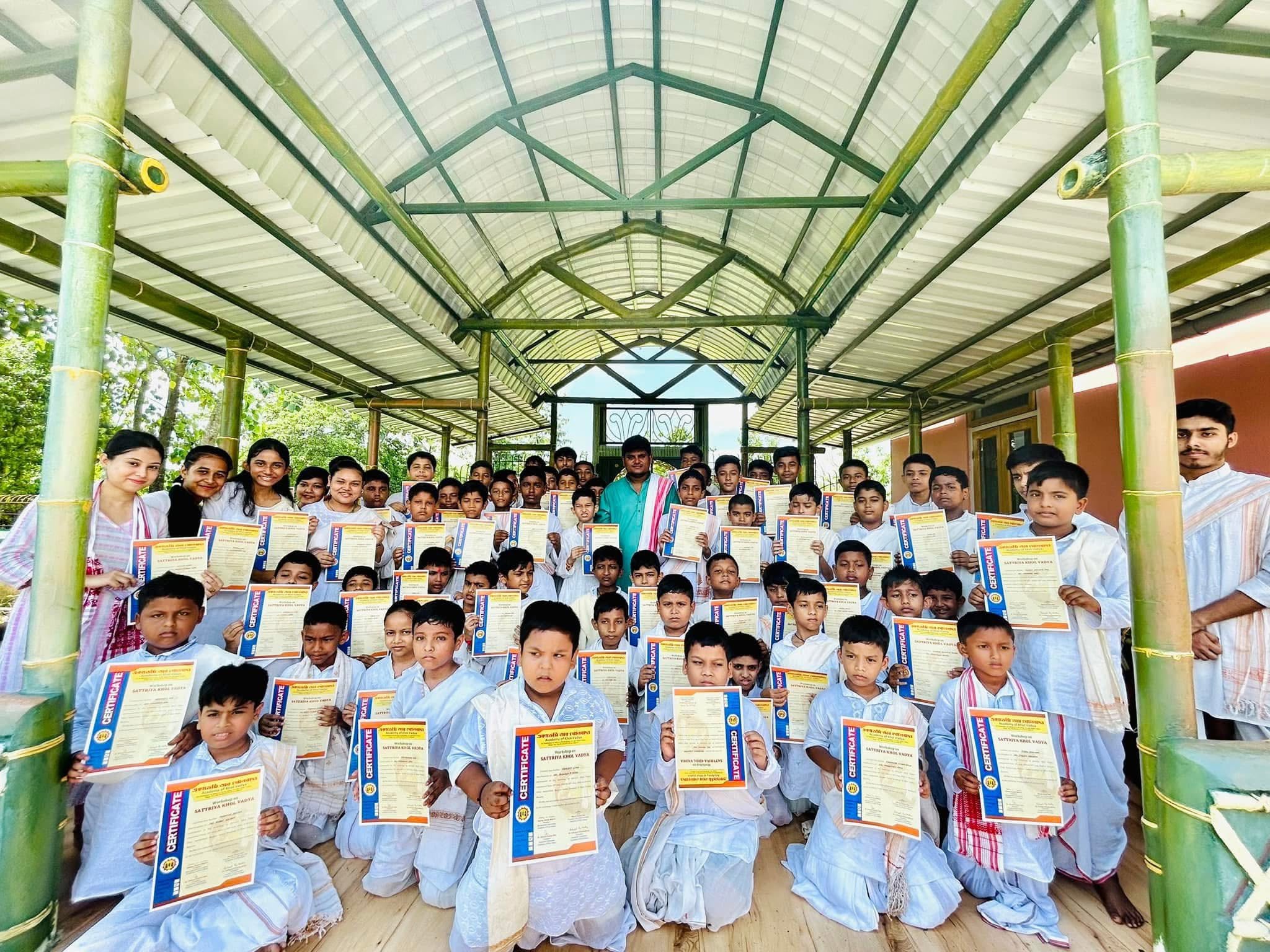 A group at the Academy of Khol Vadya